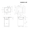 Кухонная мойка Ulgran Classic U-201-307 58х47 цвет коричневый