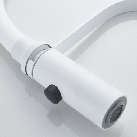 Смеситель для кухни Shevanik S943C-1 на мойку белый