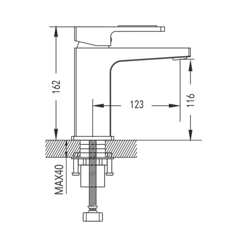 Смеситель Shevanik S9001 на раковину хром - фото 3