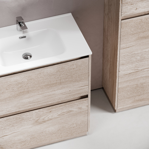 Тумба под раковину Sancos Libra Floor LB80FEG 79х45х84 напольная цвет дуб галифакс натуральный - фото 5