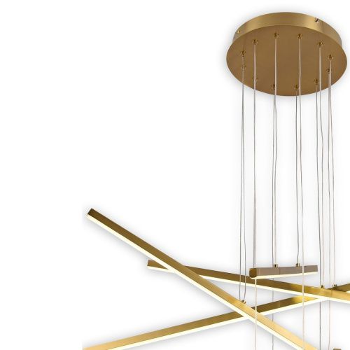 Люстра подвесная Natali Kovaltseva Loft (Лофт) LED LAMPS 81103/6C BRASS - фото 3