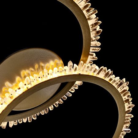 Светильник потолочный Delight Collection Quartz Halo (Куартз Хало) MX20020154-2A satin gold