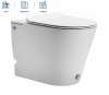 Унитаз приставной Cerutti SPA CT7267 белый с сиденьем микролифт безободковый импульсный смыв
