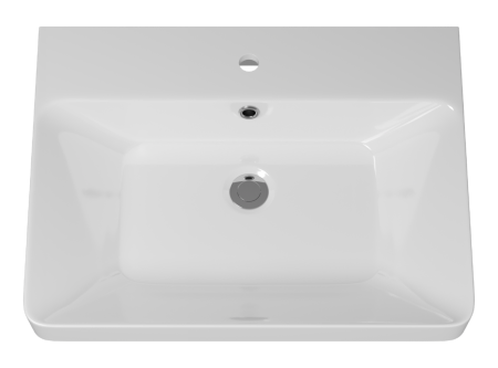 Раковина мебельная керамическая Dreja Luxury 60 11060-KL 60х50 накладная цвет белый