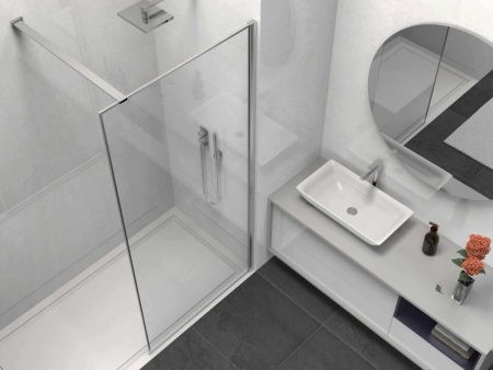 Душевая перегородка Vincea Walk in HS VSW-1HS100CL 100х200 стекло прозрачное профиль хром