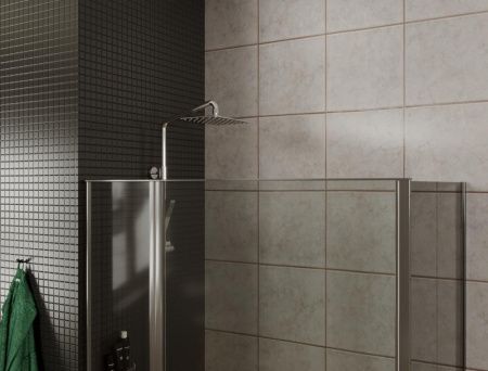 Боковая стенка Allen Brau Priority 3.31013.00G 80х200 стекло тонированное профиль хром