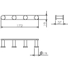 Планка 4 крючка Langberger Accessories 28034A