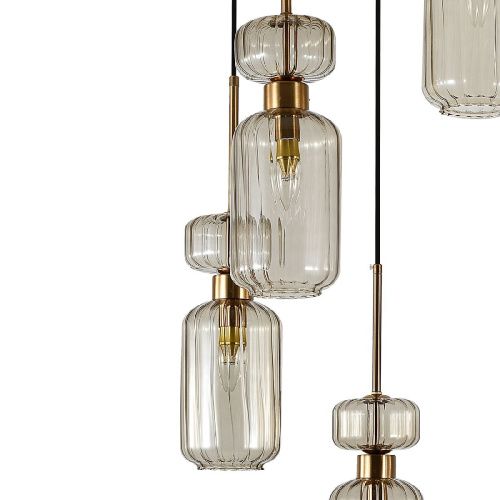 Люстра каскадная Escada Gloss (Глосс) 1141/5S Beige - фото 4