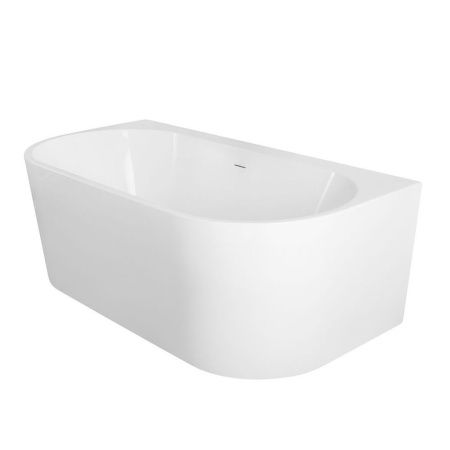 Ванна акриловая Art&Max Messina AM-MESSINA-1700-870 170х90 пристенная овальная