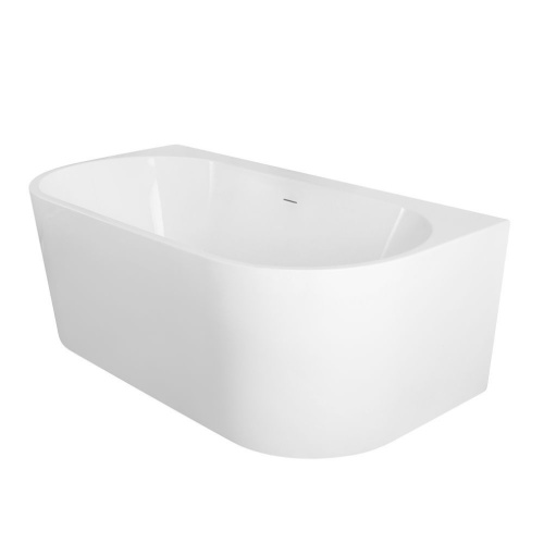 Ванна акриловая Art&Max Messina AM-MESSINA-1700-870 171х88 пристенная овальная - фото 4