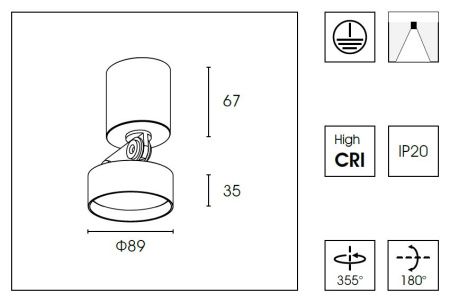 Спот Delight Collection WB8512DR