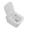 Унитаз подвесной BelBagno DUE BB7107CHR/SC белый с сиденьем микролифт безободковый каскадный смыв