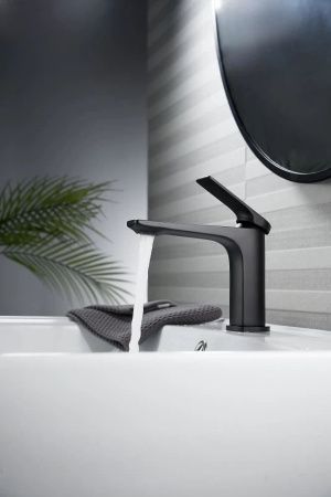 Смеситель Knotlor VIGOR KN-70/BL на раковину черный