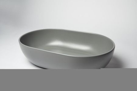 Раковина из сантехнического фарфора Galassia Dream 7308GM 60х40 накладная цвет серый