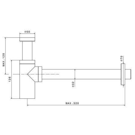 Сифон для раковины Newform X-Steel 316 244X.59.064