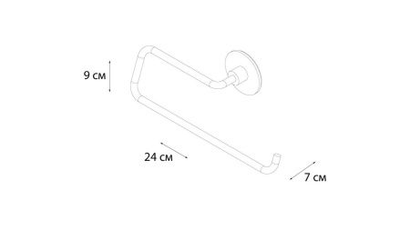 Держатель бумажных полотенец Fixsen Round FX-92110C