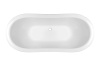 Ванна из литьевго мрамора Эстет Бостон ФР-00000624 180х74 отдельностоящая овальная