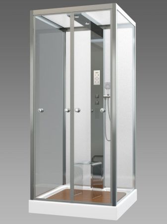 Душевая кабина AvaCan Z111MTSTEAM 100х100 квадратная с крышей ориентация универсальная