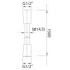 Душевой шланг Clever BLACK HOSE 60795 черный