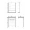Зеркало-шкаф Comforty Клеон 00-00002045CF 60х80 подвесной цвет бежевый
