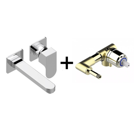 Комплект смесителей Bossini TEO Z00732.030+Z00801 встраиваемый хром