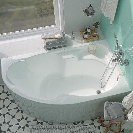 Ванна акриловая 1MarKa DIANA 01ди1710п 170х105 пристенная асимметричная без каркаса