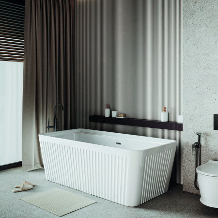 Ванна акриловая Grossman Cristal GR-28041 160х75 отдельностоящая прямоугольная с каркасом