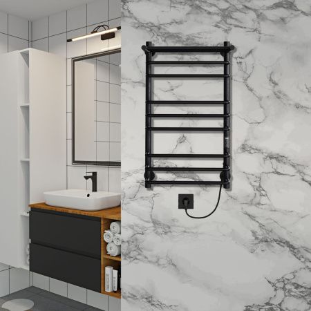 Полотенцесушитель электрический Indigo Brace Lux LCBLE70-40PBRRt 45х70 черный