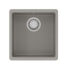 Кухонная мойка LeMark Sinara 400-u 9910063 40х42 цвет серый поверхность матовая