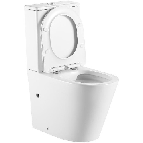 Унитаз-компакт напольный с бачком Тритон Corso Щ0000057974 белый с сиденьем микролифт безободковый каскадный смыв - фото 5