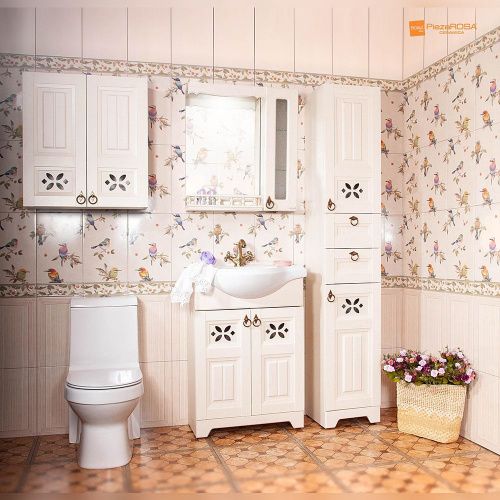 Зеркало с подсветкой Бриклаер 4627125413599 45х70 цвет бежевый - фото 5