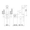 Гигиенический душ со смесителем Webert Elio EL870302015 хром