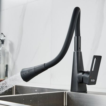 Смеситель для кухни Raffine F313H-3 на мойку черный