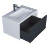 Тумба под раковину Uperwood Next Premium 3930205150 70х50 подвесная цвет серый/белый