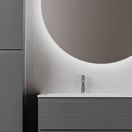 Тумба под раковину Sancos FOLK FL100LGS 100х40 подвесная цвет серый