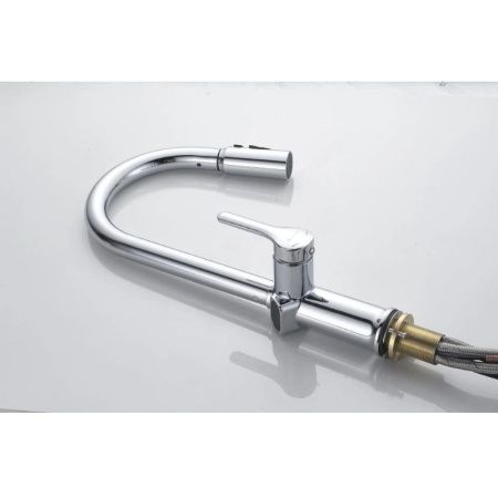 Смеситель для кухни Knotlor KN-100 на мойку хром