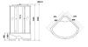 Душевая кабина Niagara Ultra 9080134 90х90 четверть круга с крышей ориентация универсальная