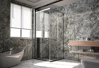 Душевой уголок Veconi Premium Trento PTC20-CH-9090-01-C4 90х90 стекло прозрачное профиль хром глянцевый без поддона