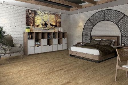 Кварцвиниловая плитка Damy Floor FAMILY LVT 0036-2-LVT Орех Европейский толщина 0.25 см 43 класс 1227х187