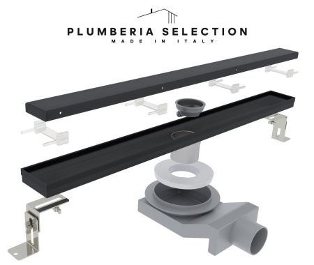 Душевой лоток Plumberia Selection PSL LINEAR PSL80NO напольный