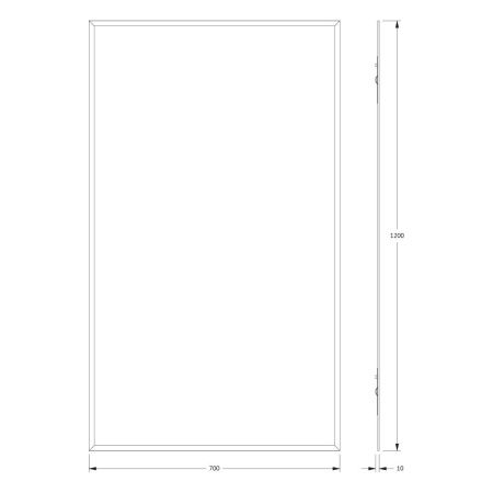 Зеркало Evoform Comfort BY 0941 70х120 подвесное