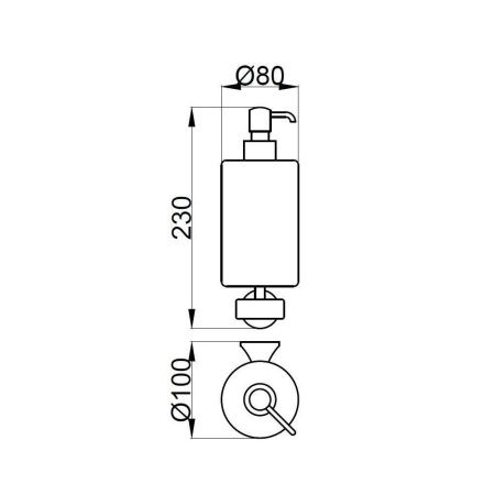 Дозатор для жидкого мыла Webert Opera OA500201065