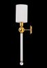 Бра Crystal Lux Mirabella (Мирабелла) MIRABELLA AP1 GOLD/WHITE