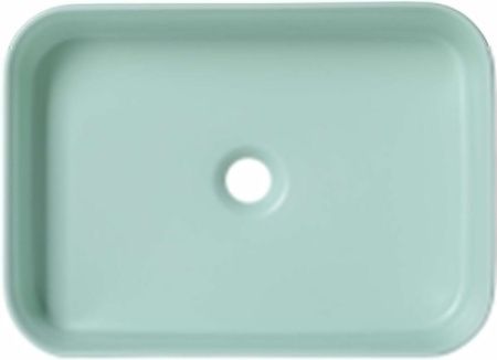 Раковина керамическая Allen Brau Fantasy 4.11021.MT 50х40 накладная цвет зеленый без отверстий под смеситель