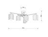 Люстра потолочная Arte Lamp Largo (Ларго) A4497PL-6AB