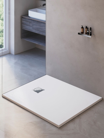 Душевой поддон из искусственного камня RGW Stone Tray (Стоун Трей) 16152811-01 110х80 белый без ножек