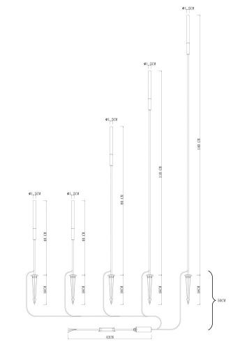 Ландшафтный светильник Arte Lamp Muster (Мустер) A1083PA-5BK - фото 3