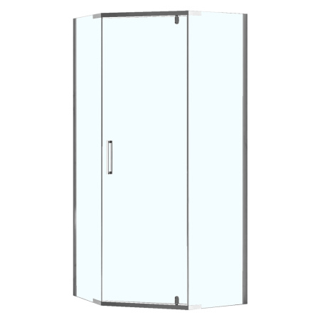 Душевой уголок Loranto NEO CS-22108-100 100х100 стекло прозрачное профиль хром глянцевый без поддона