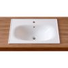 Раковина из сантехнического фарфора Lavinia Boho Bathroom Sink 33312010 60х50 встраиваемая цвет белый 1 отверстие под смеситель