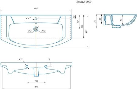 Тумба под раковину Corozo Мирра SD-00001544 100х30 напольная цвет белый